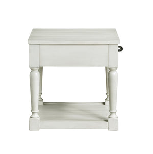 Steve Silver Hemingway End Table In Alabaster