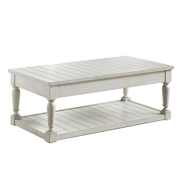 Steve Silver Hemingway Lift-Top Cocktail Table In Alabaster