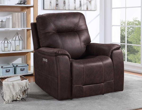Steve Silver Lexington Triple-Power Recliner In Canyon Walnut