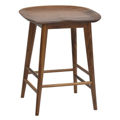 Steve Silver Hilton 24-Inch Backless Counter-Height Stool In Natural Brown