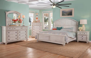 American Woodcrafters Sedona Chest Cobblestone White