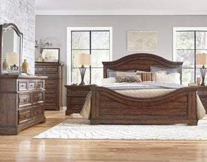 American Woodcrafters Stonebrook Queen Panel Headboard Tabacco