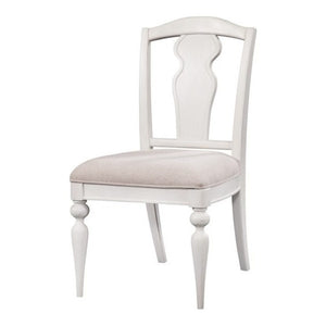 American Woodcrafters Rodanthe Splat Back Side Chair in Dove White