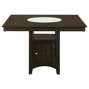 Coaster Gabriel 5-Piece Square Counter-Height Dining Set Cappuccino
