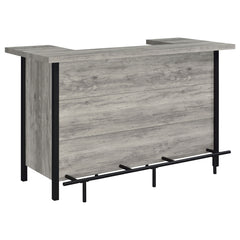 Coaster Bellemore Freestanding Home Bar Wine Cabinet Grey Driftwood