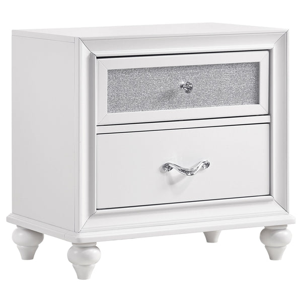 Coaster Barzini 5-Piece King Button Tufted Bedroom Set White