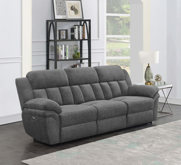 Coaster Bahrain Upholstered Power Sofa Charcoal