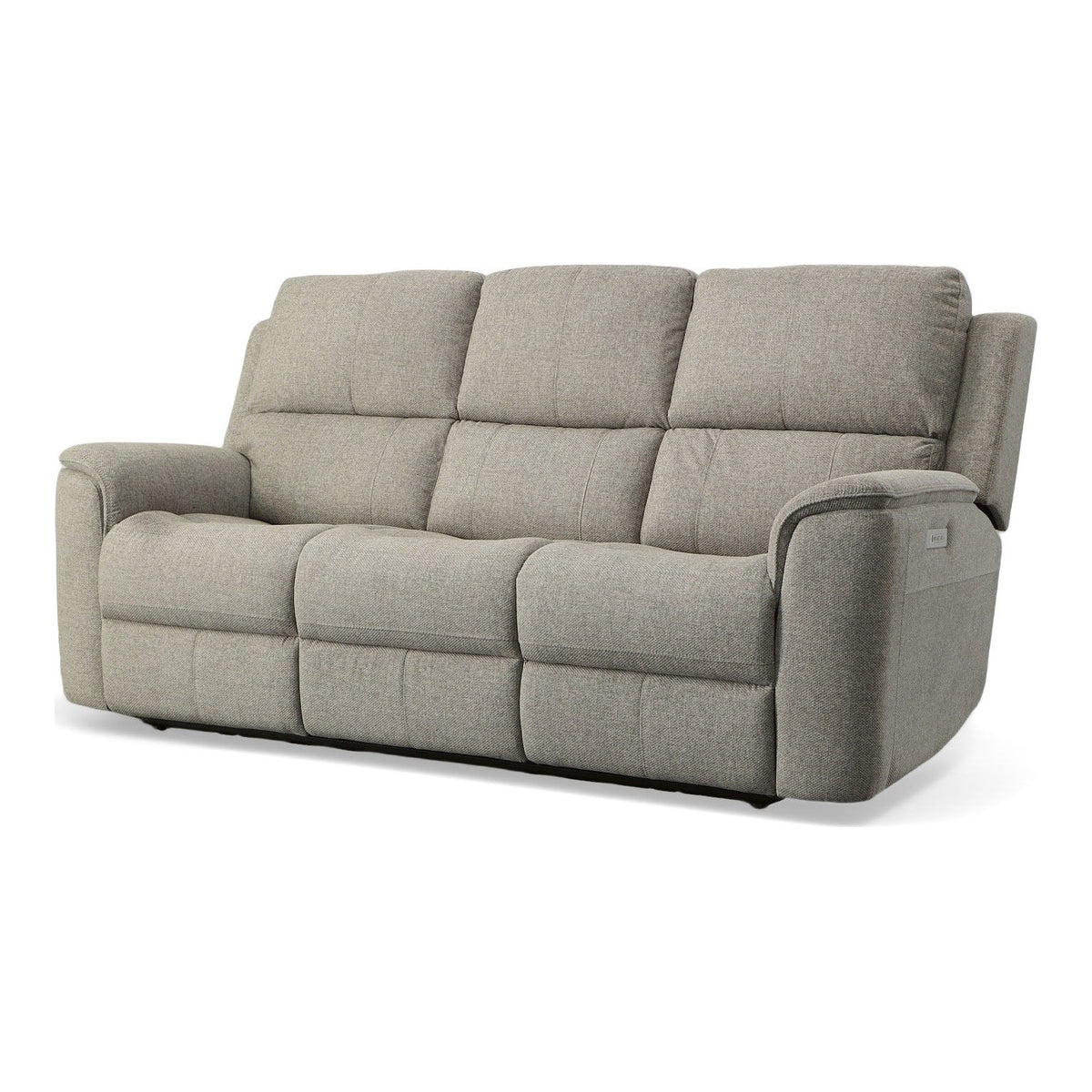 Flexsteel Henry Fog Zero Gravity Fabric Triple Power Reclining Sofa