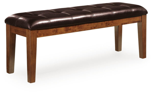 Ralene Upholstered Dining Bench Medium Brown