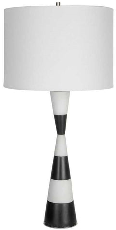 Uttermost Bandeau Black/White Table Lamp