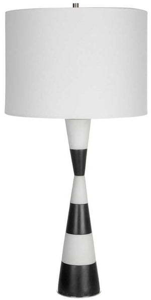 Uttermost Bandeau Black/White Table Lamp