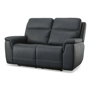 Flexsteel Sawyer Marine Leather Power Reclining Loveseat