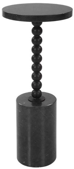 Uttermost Bead Black Drink Table