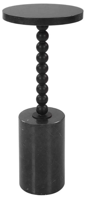 Uttermost Bead Black Drink Table