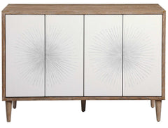 Uttermost Dani Matte White Accent Cabinet