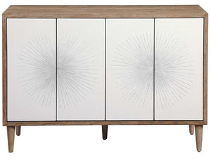 Uttermost Dani Matte White Accent Cabinet