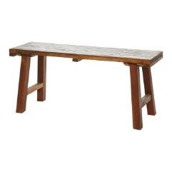 UMA Home Decor Brown Wood Handmade Bench 44"X14"X19"