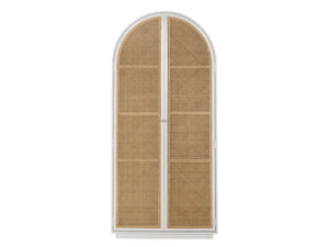 Universal Nomad Golden Hour Glacier/Light Brown Armoire Cabinet