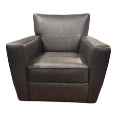 Softline Caruso Slate Leather Swivel Chair