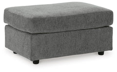 Stairatt Fabric Ottoman Gravel