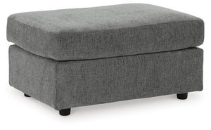 Stairatt Fabric Ottoman Gravel