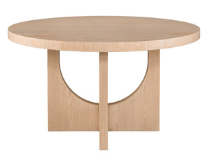 Universal Nomad Callon White Oak Round Dining Table
