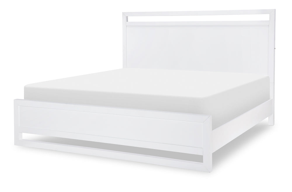 Legacy Classic Complete Panel Bed Queen White Finish Summerland White