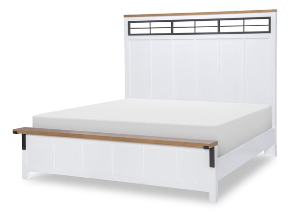 Legacy Classic Complete Two-Tone Panel Bed Queen Franklin