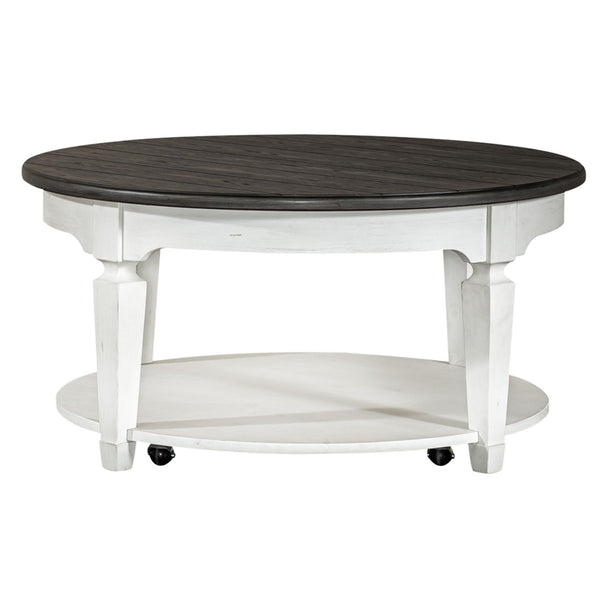 Liberty Furniture Allyson Park 3-Piece Wire Brushed White Occasional Table Set