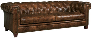 Hooker Furniture Chester Leather Stationary Sofa
