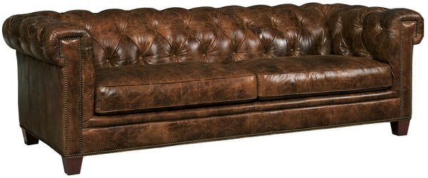 Hooker Furniture Chester Leather Stationary Sofa