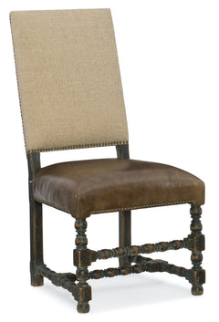 Hooker Furniture Hill Country Comfort Leather Upholstered Side Chair
