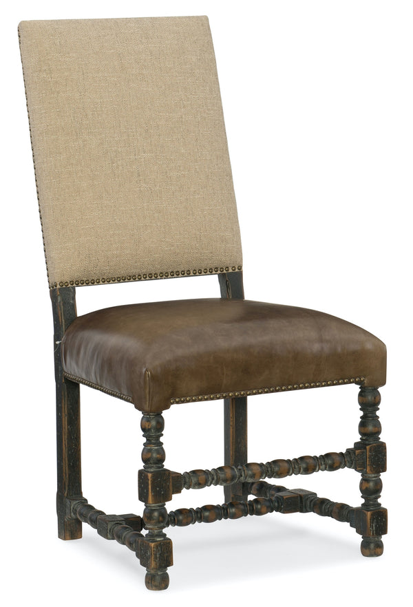 Hooker Furniture Hill Country Comfort Leather Upholstered Side Chair