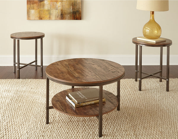 Steve Silver Sedona Silvershield Caramel 3-Piece Occasional Set In Mossy Finish