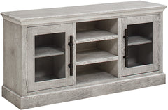 aspenhome manchester 66" tv console with 2-doors in smokey white