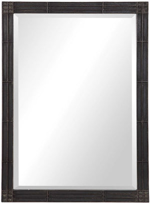 Uttermost Gower Aged Black Vanity Mirror