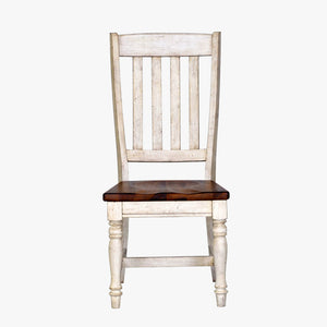 Napa Furniture Belmont Antique Linen & Timbered Brown Dining Side Chair