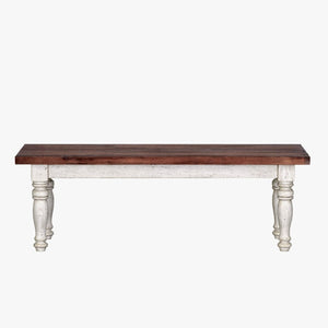 Napa Furniture Belmont Antique Linen & Timbered Brown Dining Bench