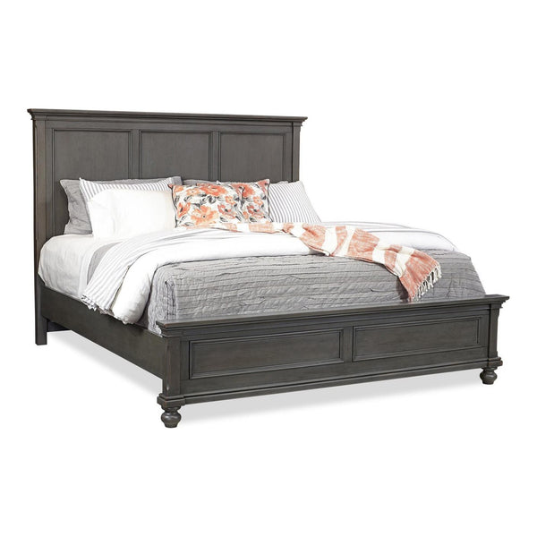 Aspenhome Oxford King Panel Peppercorn Bed
