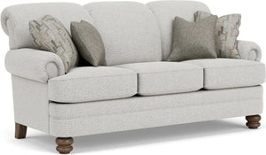 Flexsteel Bay Bridge Silver Glacier Sofa