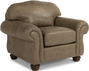Flexsteel Bexley Leather Taupe Chair