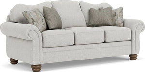Flexsteel Bexley Rolled Arm Silver Driftwood Sofa
