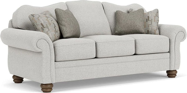 Flexsteel Bexley Rolled Arm Silver Driftwood Sofa