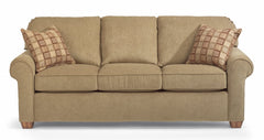 Flexsteel South Haven Brown Teak Sofa