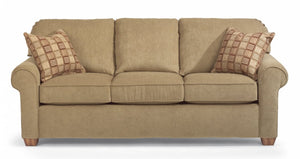 Flexsteel South Haven Brown Teak Sofa