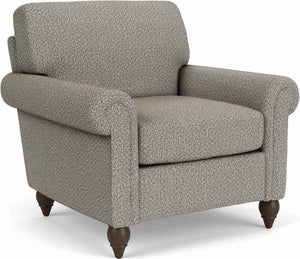 Flexsteel South Haven Gray Quarry Chair with Round Legs