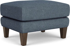 Flexsteel Venture Blue Dusk Ottoman