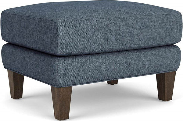 Flexsteel Venture Blue Dusk Ottoman