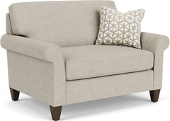 Flexsteel Westside Silver Driftwood Oversized Chair & a Half