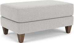 Flexsteel Westside Silver Glacier Cocktail Ottoman